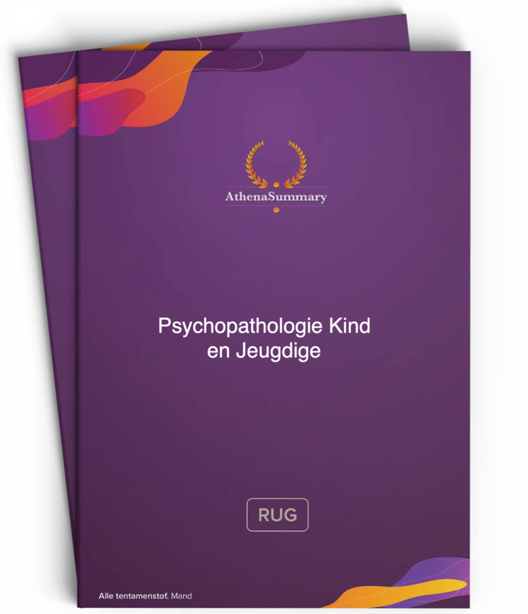 Psychopathologie Kind En Jeugdige