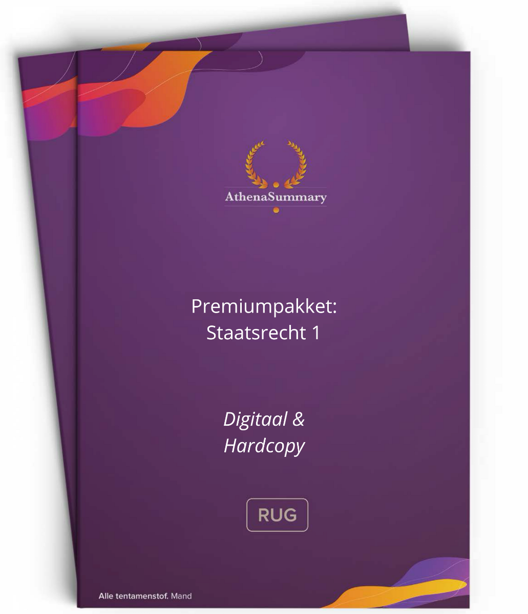 Premiumpakket | Staatsrecht 1