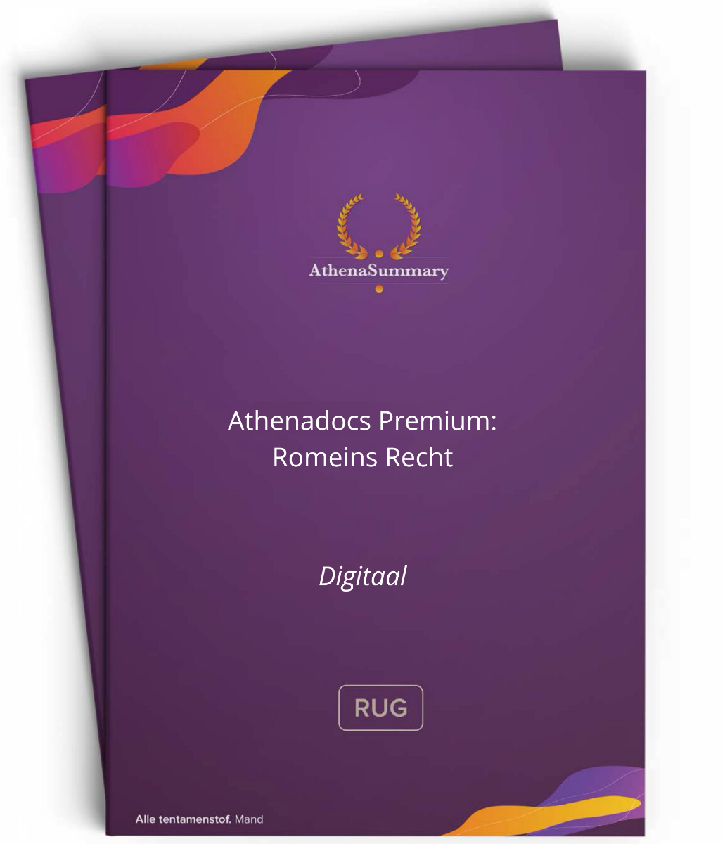 AthenaDocs Premium | Romeins Recht