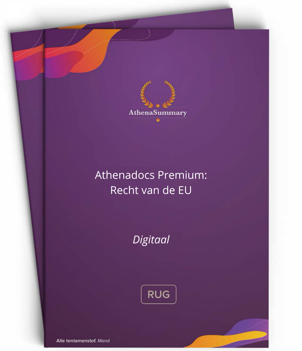 AthenaDocs Premium | Recht van de Europese Unie