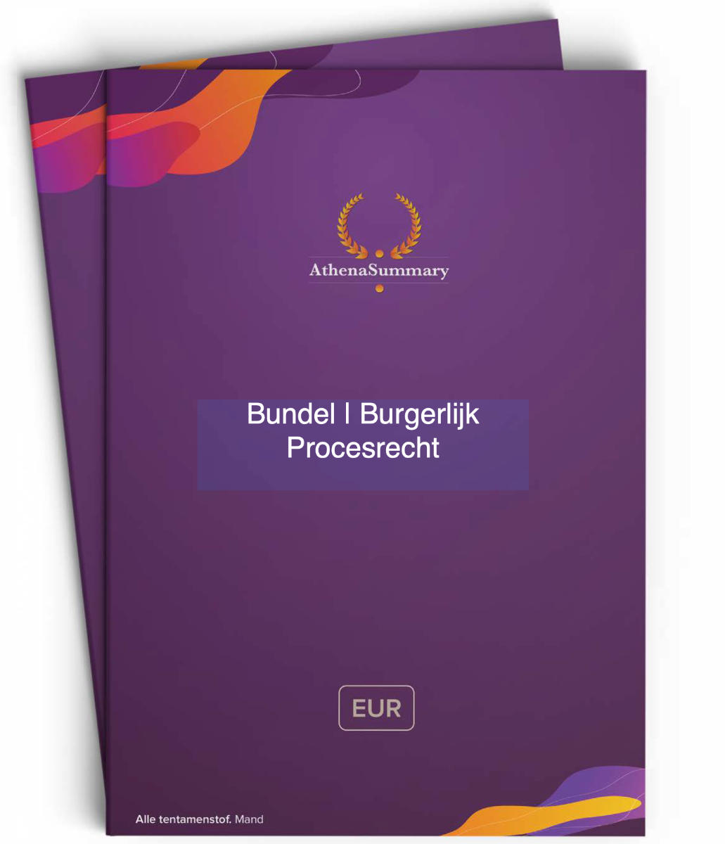 Bundel - Burgerlijk Procesrecht 23/24