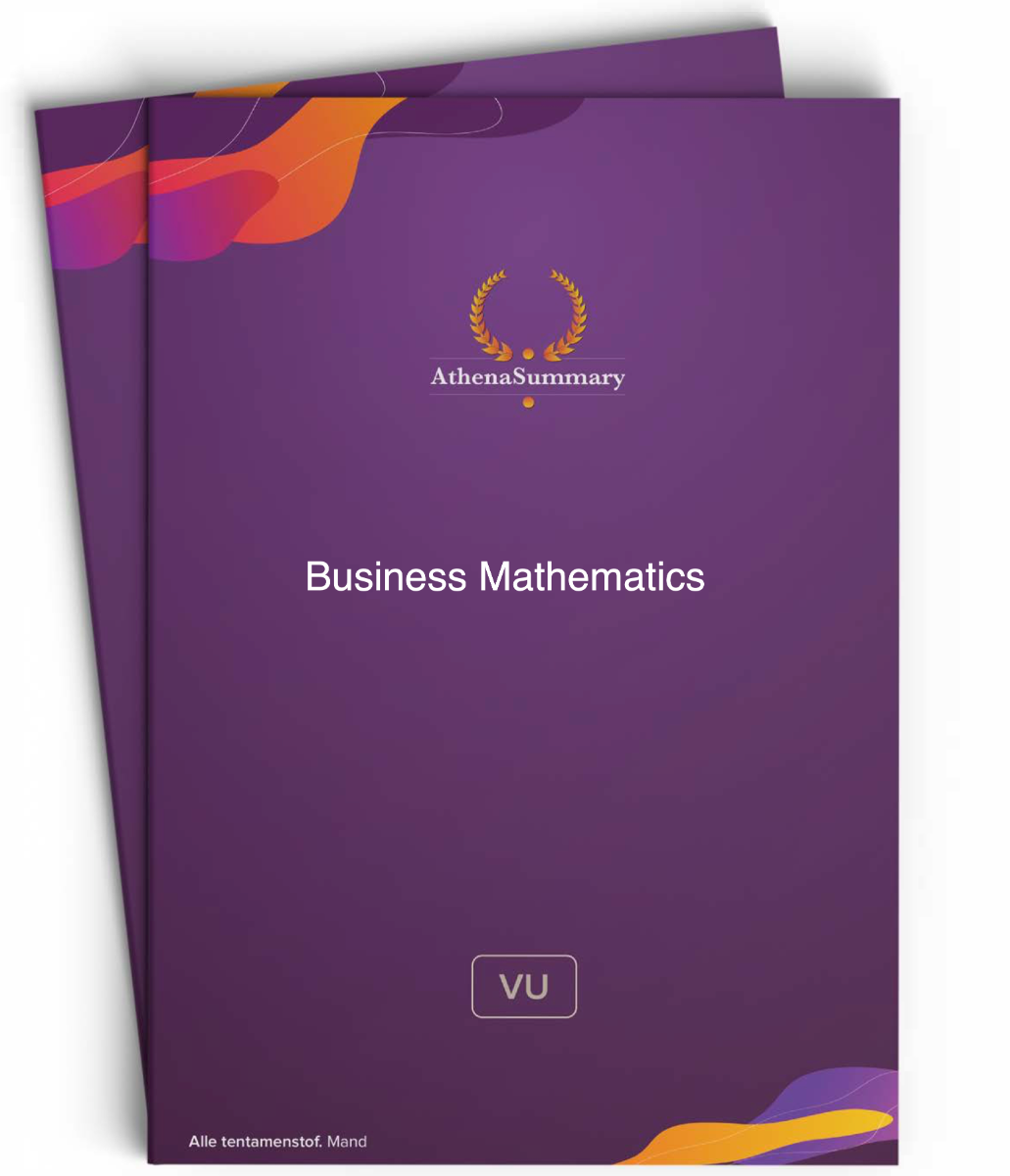 Literature Summary: Business Mathematics