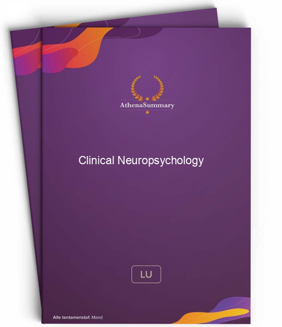 Literature & Lecture Summary - Clinical Neuropsychology