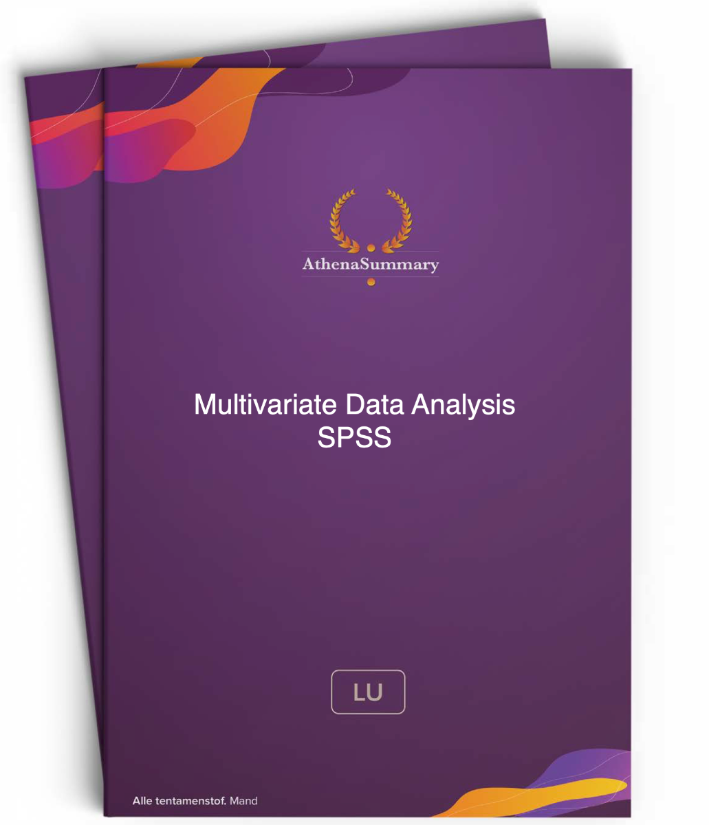 literature-summary-spss-multivariate-data-analysis