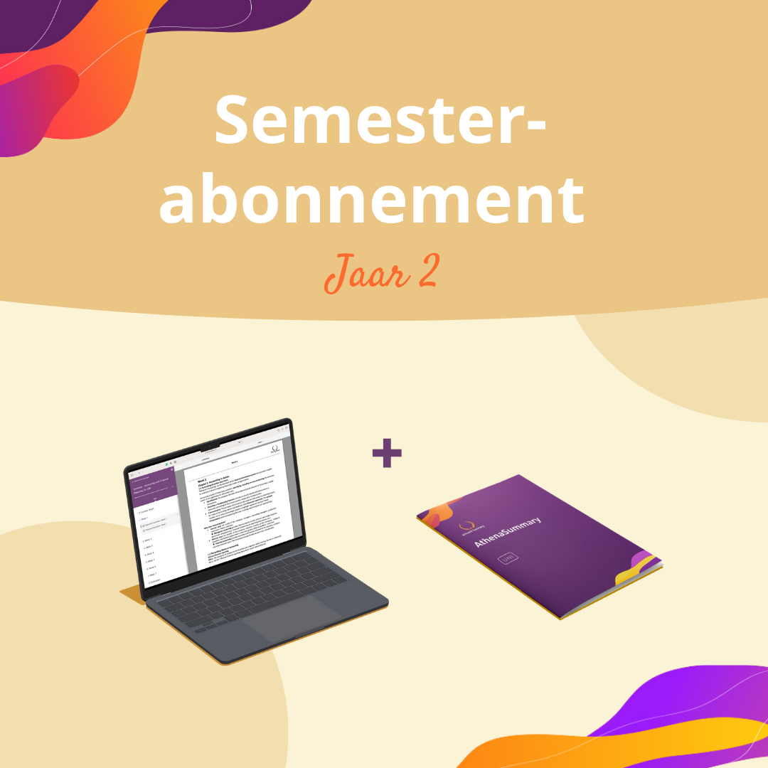 Semesterabonnement Jaar 2: alle samenvattingen (digitaal + fysiek)