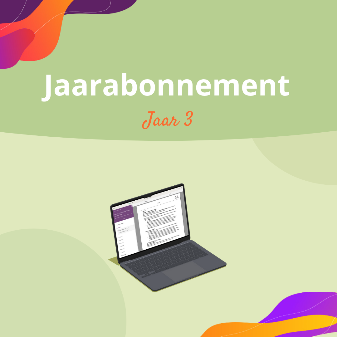 Jaarabonnement Jaar 3