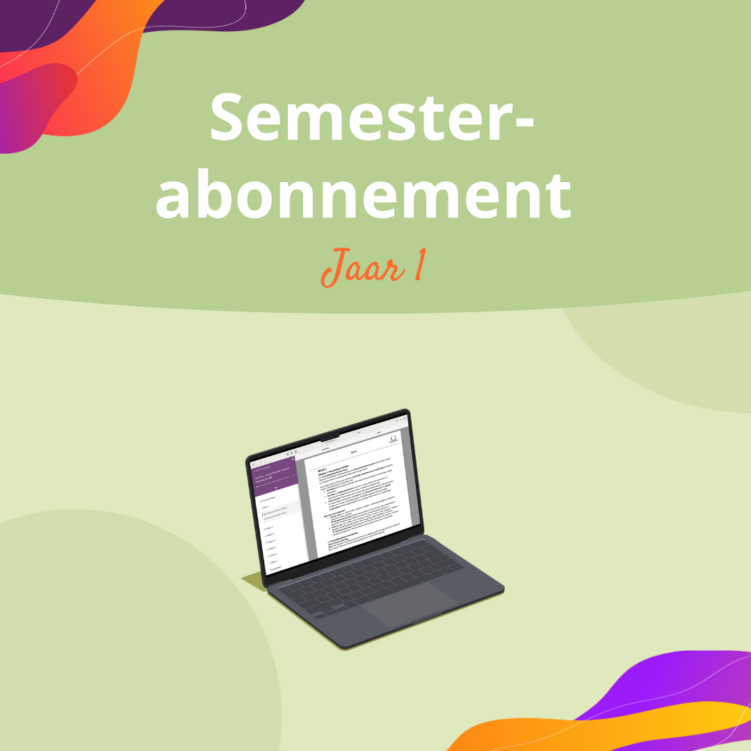 Semesterabonnement Jaar 1: alle samenvattingen (digitaal)