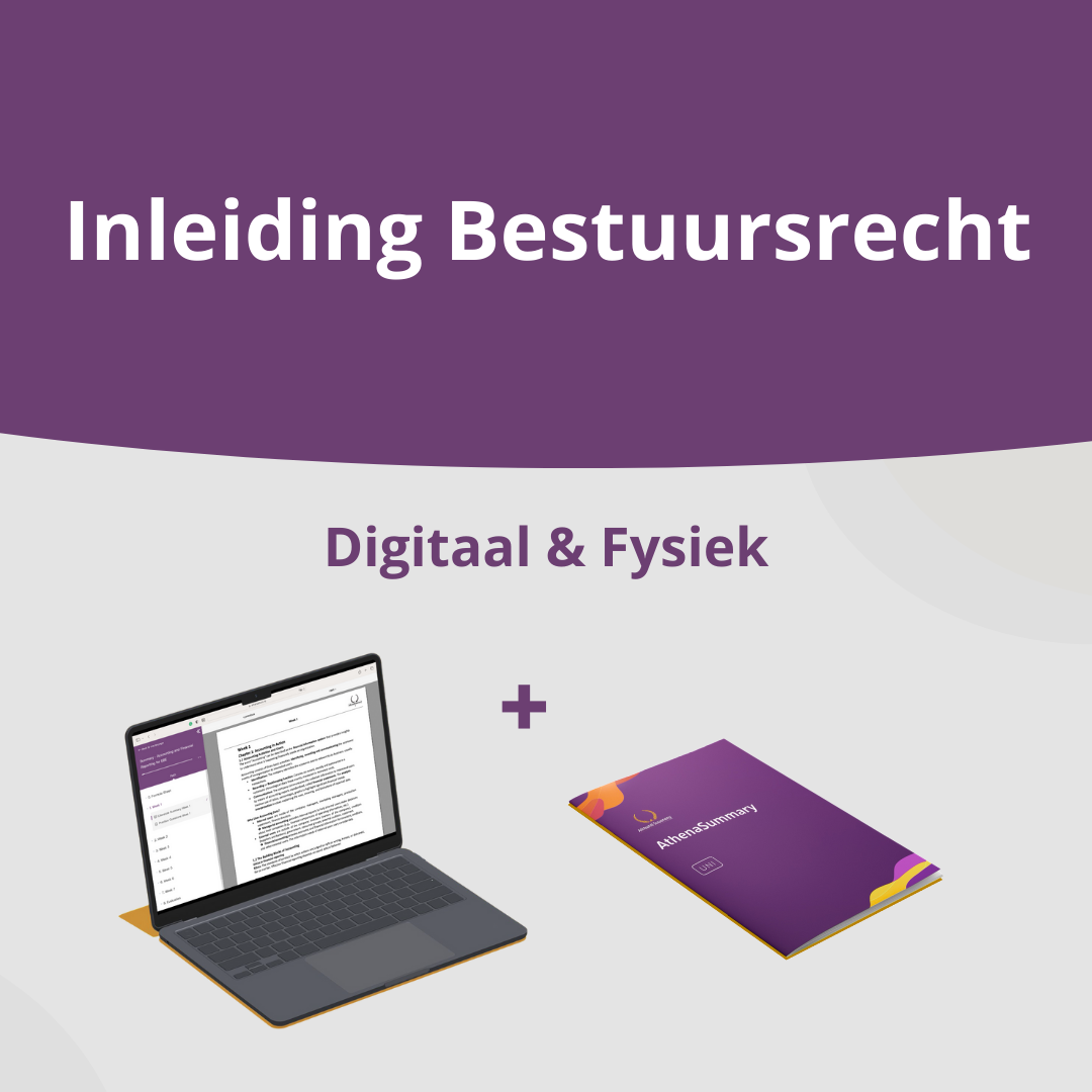 Inleiding Bestuursrecht - Literatuursamenvatting