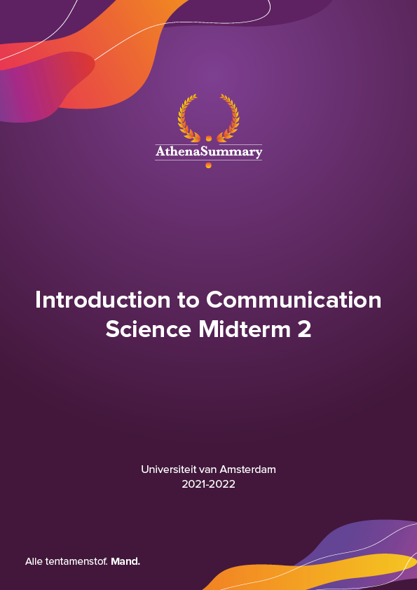 uva communication science thesis