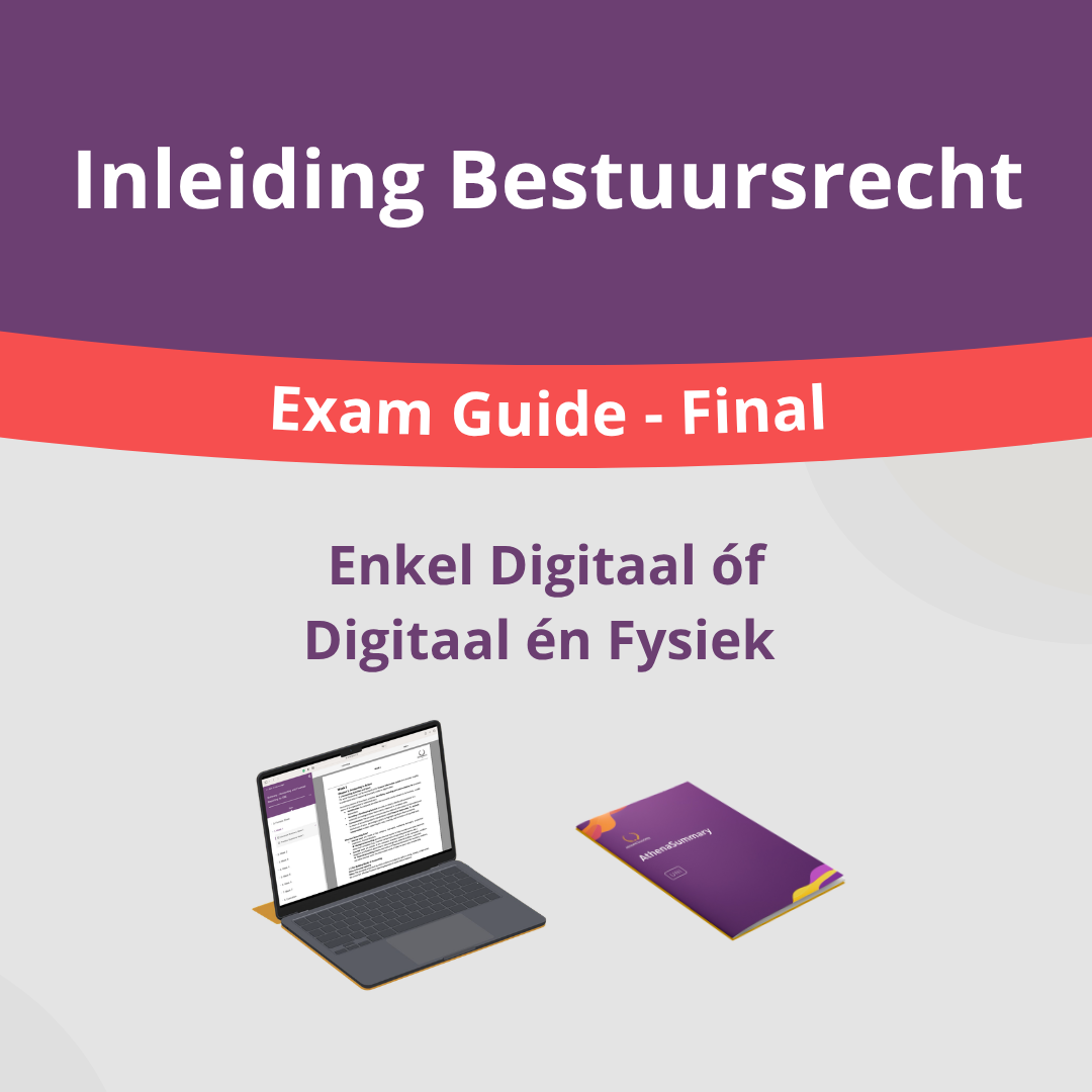 Inleiding Bestuursrecht - Exam Guide