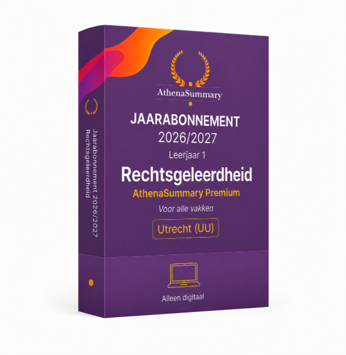 Jaarabonnement Digitaal: Jaar 1 Rechtsgeleerdheid 