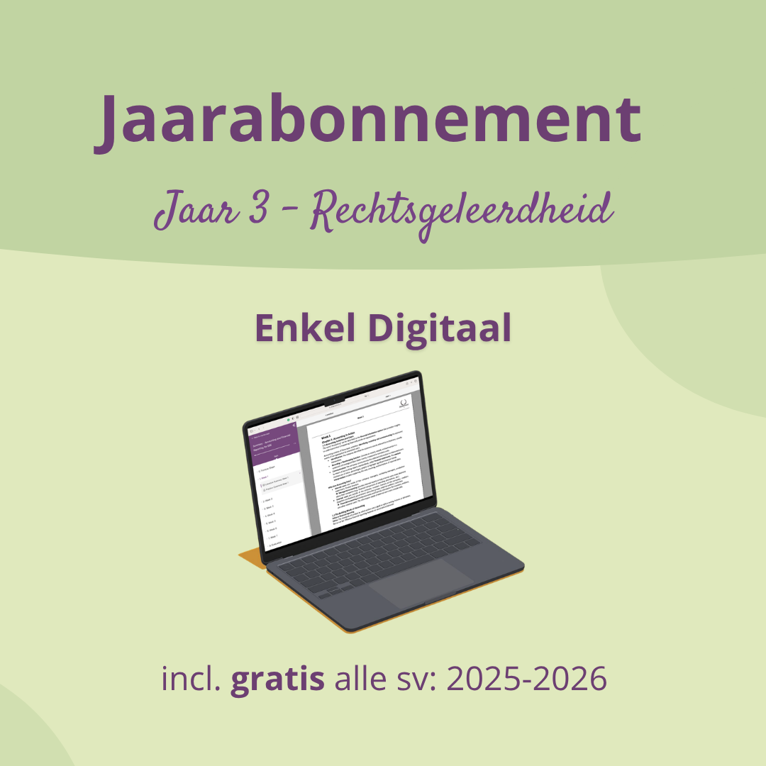 Jaarabonnement Jaar 3