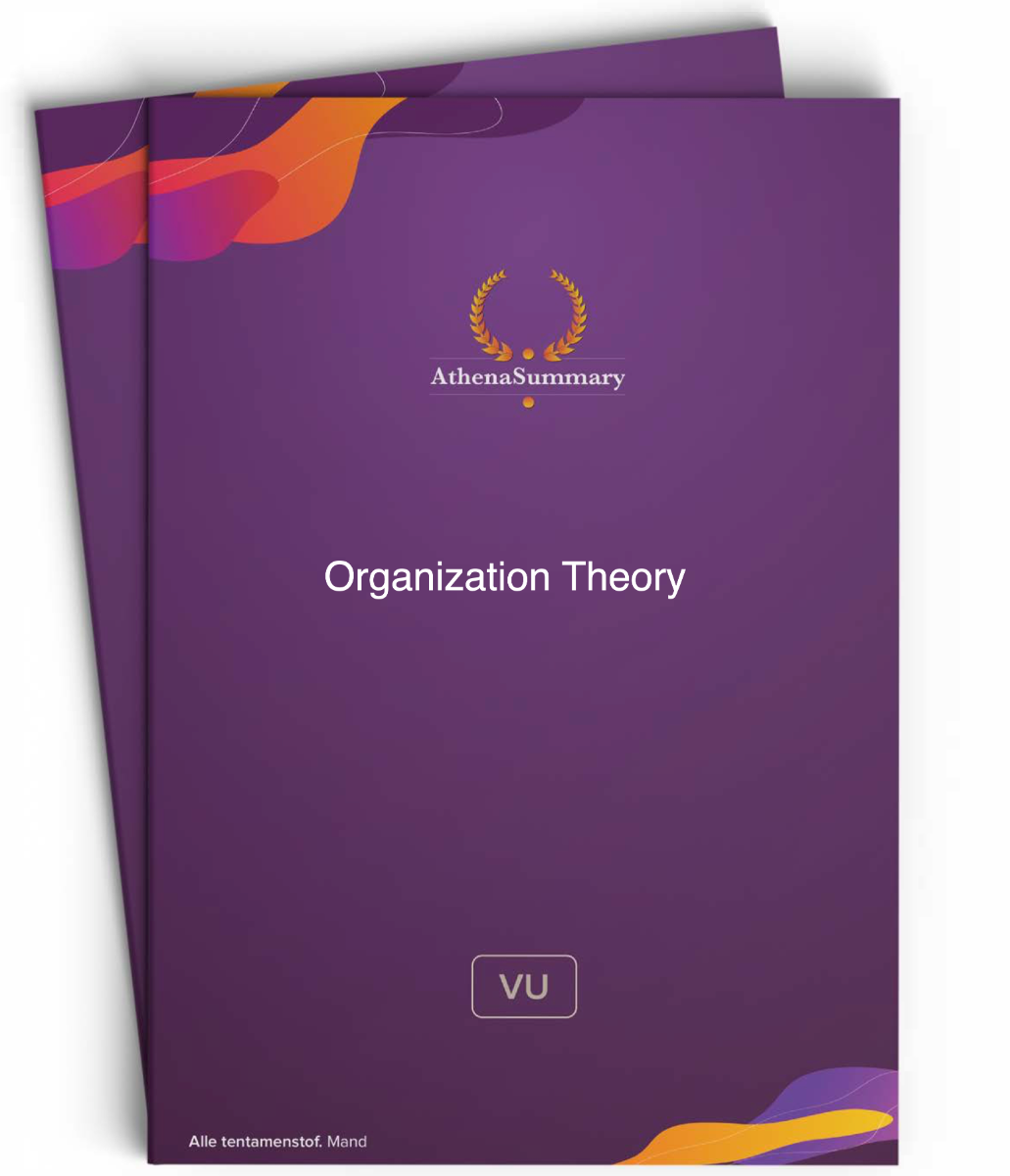 literature review on organization theory