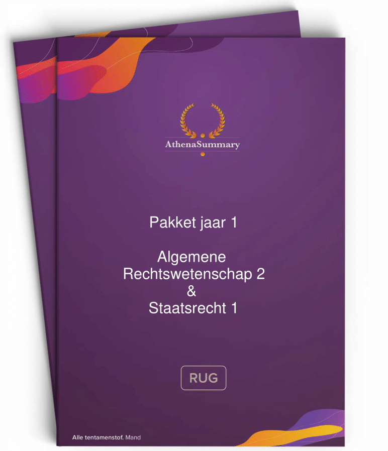 pakket-jaar-1-algemene-rechtswetenschap-2-staatsrecht-1