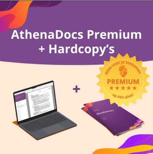 Onderneming & Recht (eindtoets) | AthenaDocs Premium (Digitaal) + Hardcopy 