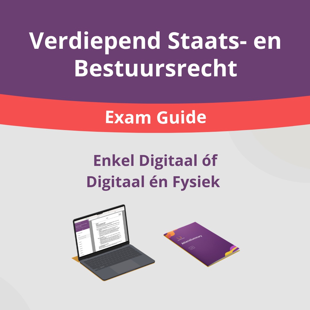 Verdiepend Staats- en Bestuursrecht - Exam Guide