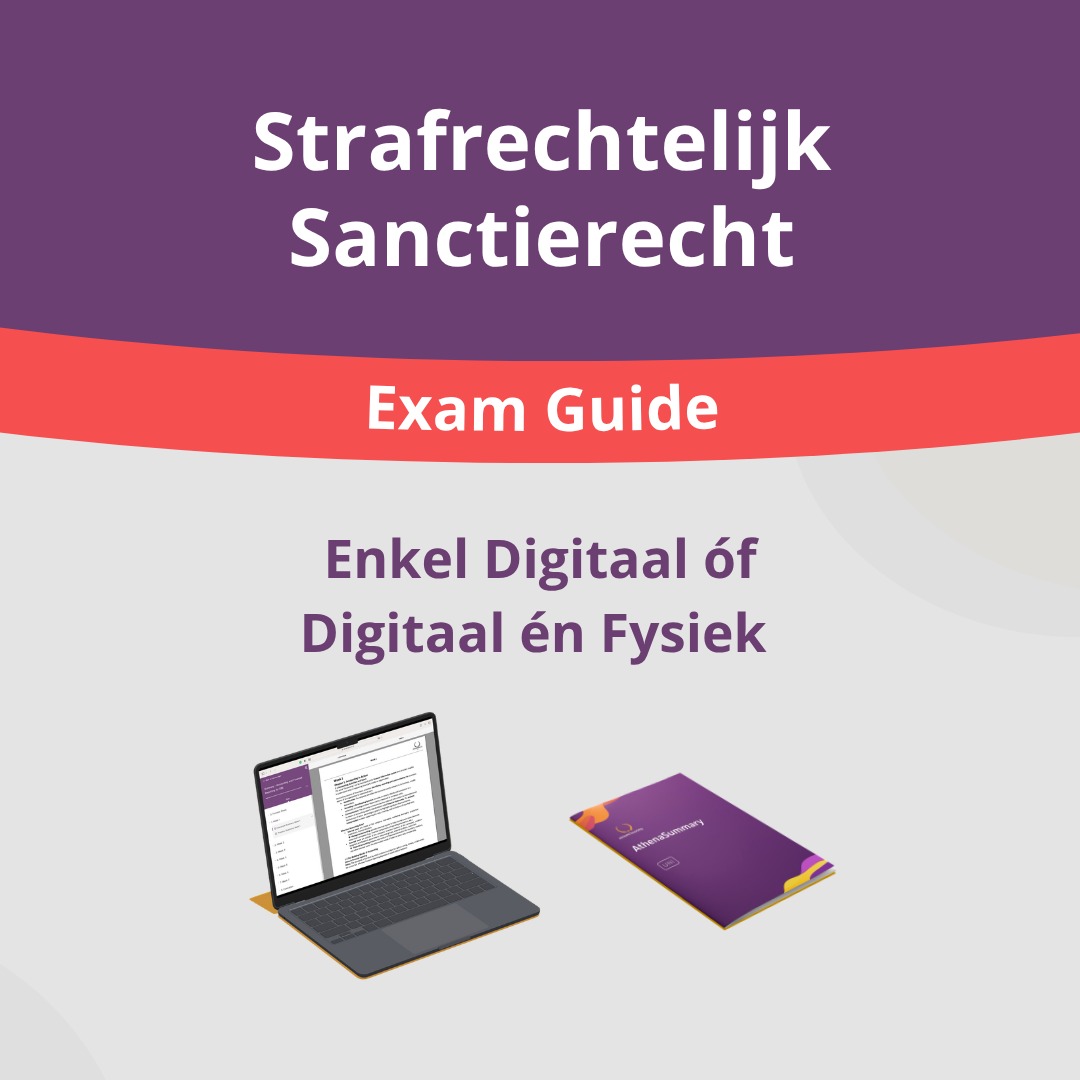 Strafrechtelijk Sanctierecht - Exam Guide