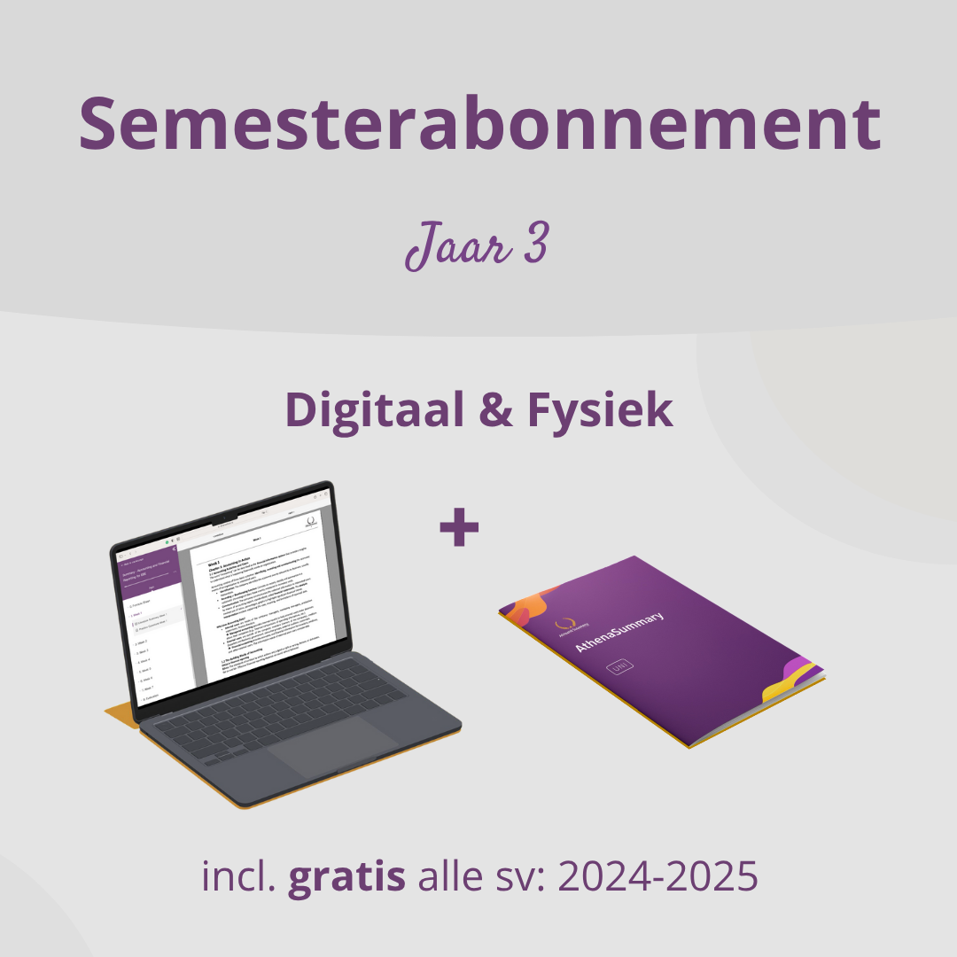 Semesterabonnement Jaar 3 Fiscaal Recht
